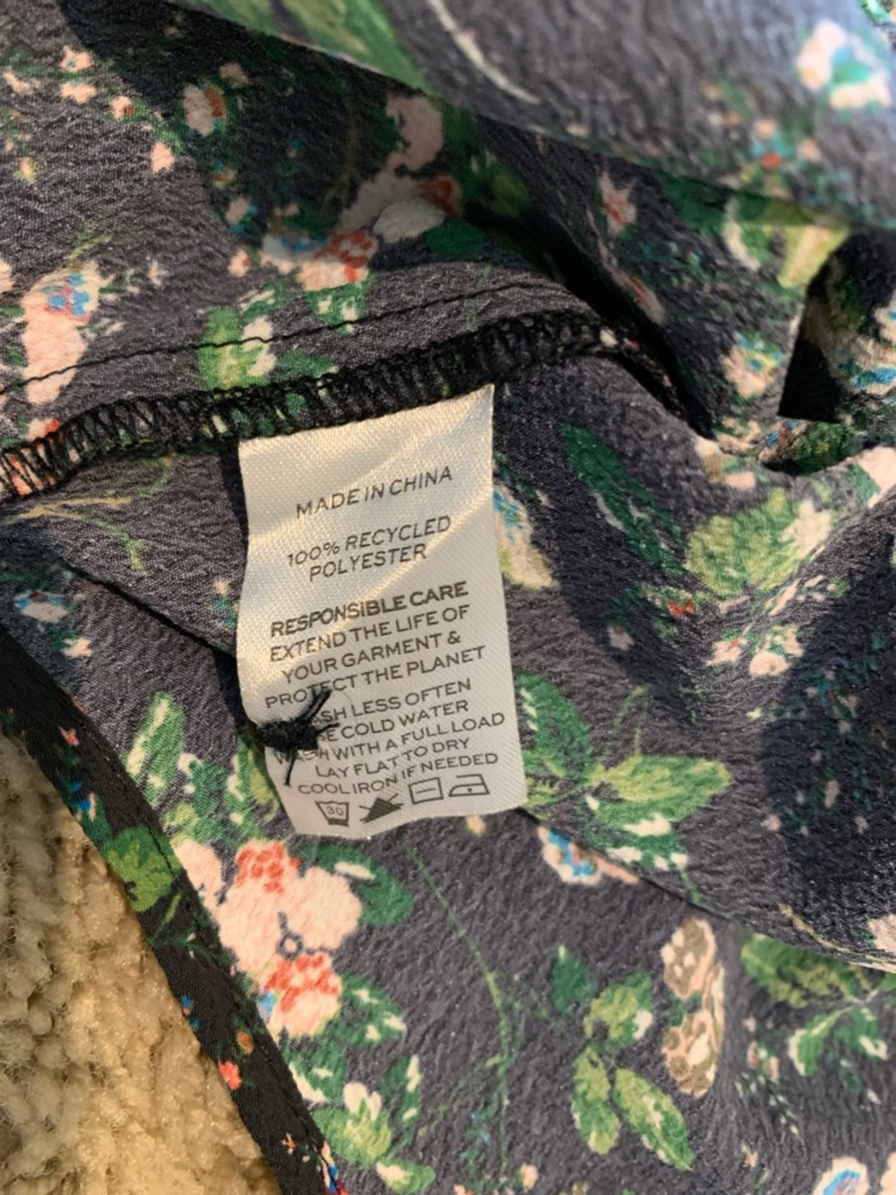 EUC Hill House Women’s The Malone Multi Color Floral Chic Collar Button-Up Shirt - Picture 10 of 11